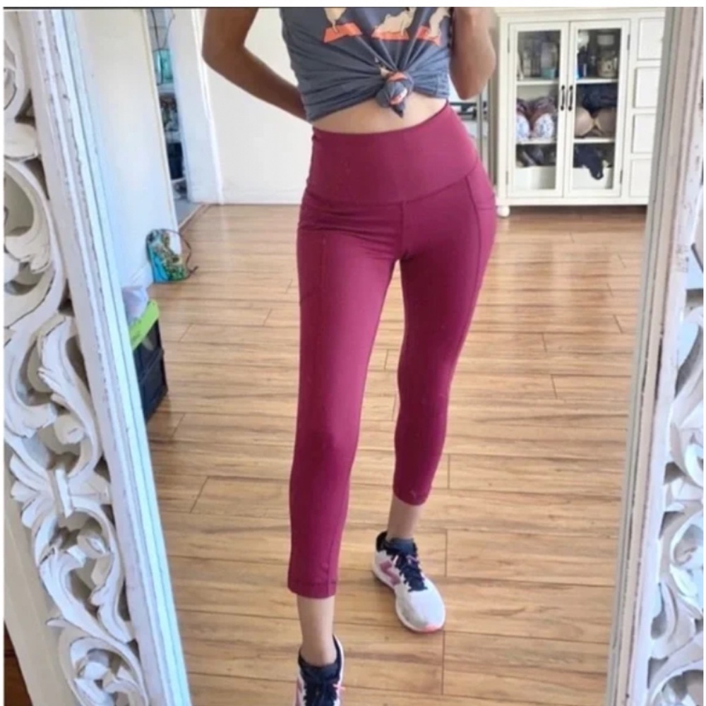 🪞 NEW side pocket athleisure ankle active work out leggings women’s size xs